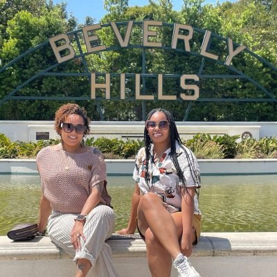 Beverly hills sign friends los angeles bus tour