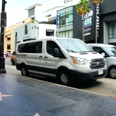 White van bus tour los angeles hollywood